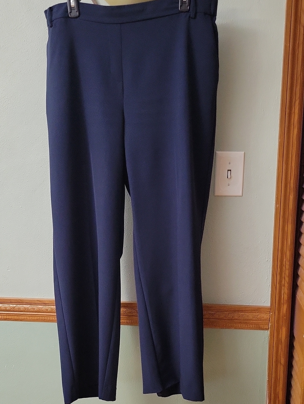 Alfani Women's Navy Straight-Leg Dress Pants